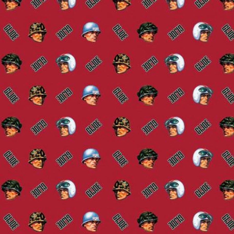 G.I. Joe Adventure Team G.I. Joe Red 100% Cotton Fabric by The Yard - Image 1 of 1