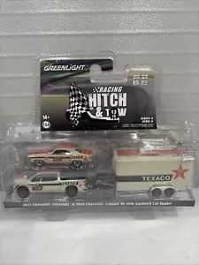 Greenlight Racing gancio di traino Texaco Chevy Silverado 1969 Camaro RS autotrasportatore - Foto 1 di 7