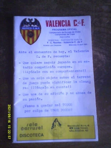 1980 FC VALENCE FOOTBALL CLUB DE NANTES PROGRAMME 1/2 FINALE KEMPES MICHEL - Imagen 1 de 6