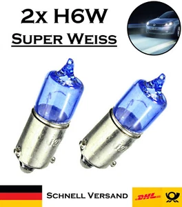 2x Jurmann H6W 12V BAX9s Original Blue Vision Super White Ersatz Halogen Lampe - Picture 1 of 5