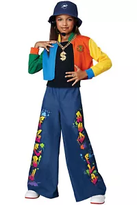 California Costume 90S Hip Hop Superstar Child Girls Outfit Party Music 3021-146 - Picture 1 of 4