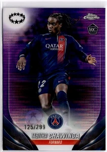 Tabitha Chawinga 2023-24 Topps Chrome Women's Purple Refractor #47 PSG #125/299 - Picture 1 of 2