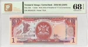 2006 Trinidad& Tobago 1 Dollar Pick#46A 68 EPQ Superb Gem UNC - Picture 1 of 2