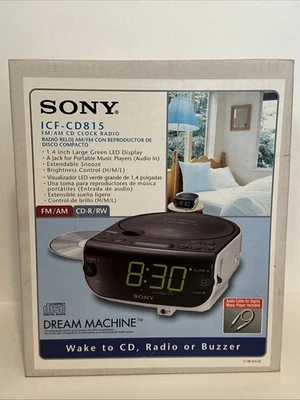 Sony ICF-CD815 AM/FM Stereo CD Clock Radio with Dual Alarm (NEW) - Image 1 of 4