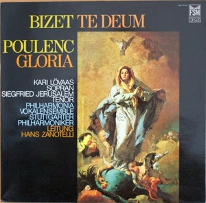 BIZET - POULENC - ZANOTELLI - TE DEUM - GLORIA - FSM - VOX - LP - 1979 - Bild 1 von 3