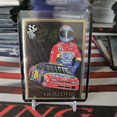 Jeff Gordon 1997 Press Pass VIP Knights Of Thunder Sam Bass Insert Gold Parallel - Image 1 of 2