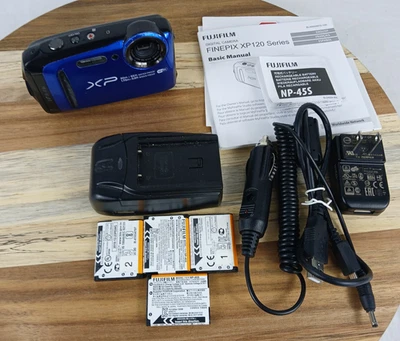 CÁMARA SUBMARINA FUJIFILM FINEPIX XP120 AZUL EXTRAS NECESITA LENTE LIMPIA Foto 1 de 4