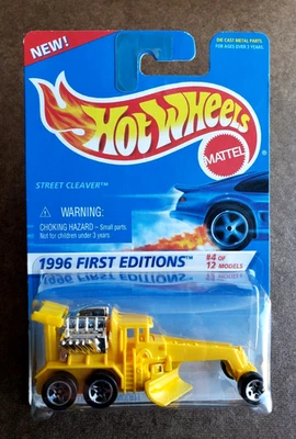 VTG Hot Wheels STREET CLEVER Yellow 373 1996 FIRST EDITION SERIES 4/12 1:64 5 SP - Image 1 of 4