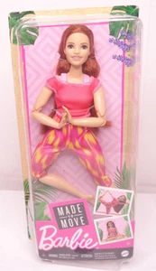 Muñeca Barbie Hecha Para Moverse GXF07 NUEVA NUEVA EN PAQUETE Pelo Rojo Articulado Yoga 2020 Mattel - Imagen 1 de 5