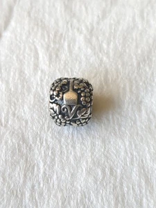 Authentic Pandora Sterling Silver Wine Vino Charm Bead 925 ALE 791222 Retired - Picture 1 of 3