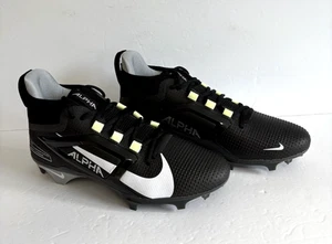 Nike Alpha Menace 4 Elite Mens FD7036-001 Black Football Cleats Size 10.5 - Picture 1 of 10