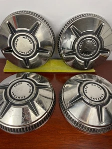 1970-79 FORD MAVERICK, TORINO, GRANADA, ETC POVERTY DOG DISH HUBCAPS, SET OF 4 - Picture 1 of 19