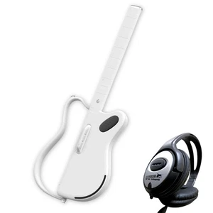 Lava Music Genie Gitarre Smart-Gitarre Weiss mit keepdrum Kopfhörer - Bild 1 von 9