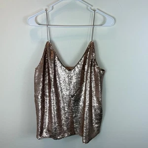 Neu mit Etikett Asos Trägertop Roségold Pailletten Größe 10 - Bild 1 von 4