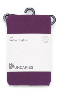 Purple Medium No Boundaries Junior Sheer Fashion Tights elegant look semi-opaque - Picture 1 of 3