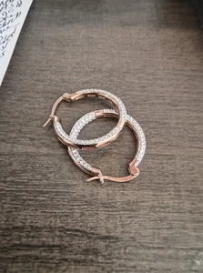 Fashion Jewelry Small Hoops Rose Gold - Picture 1 of 1