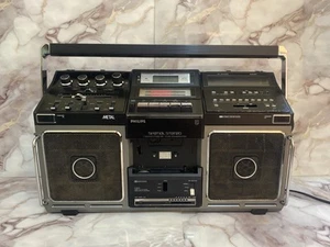 RAR Philips D8814 "Elephant" Ghettoblaster Ghettoblaster AM/FM Spatial Stereo *LESEN* - Bild 1 von 23