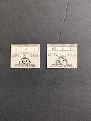 September 5, 1982 Hollywood Bowl B.B. King Blues Festival Ticket Stubs - Image 1 of 2