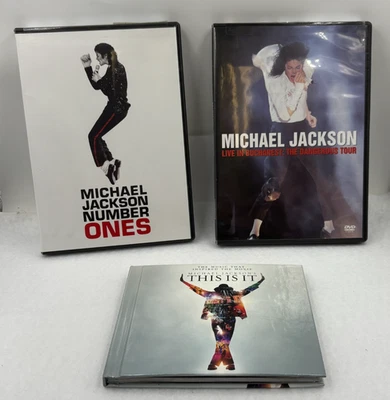 Michael Jackson DVD CD Lot – Number Ones, Live in Bucharest, This Is It (2 CD) - Image 1 of 4