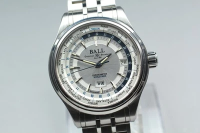 [Caja de Papel] Reloj Hombre Ball Trainmaster Worldtime GM2020D Cronómetro Automático Foto 1 de 4