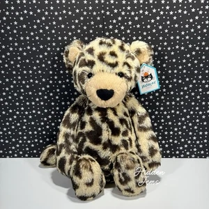 AUTHENTIC❣️Jellycat MEDIUM BASHFUL LEOPARD - 12" Soft Plush Toy Retired NWT - Picture 1 of 6