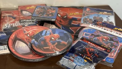 Paquete de fiesta de cumpleaños Spider-man - Ver descripción para la lista de artículos nuevo Foto 1 de 4