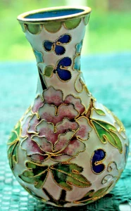 Vintage Cloisonné' Vase - Bild 1 von 3