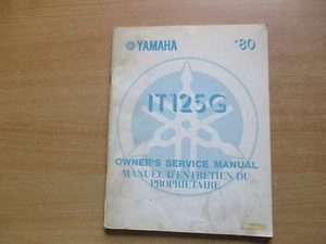 Reparaturanleitung Owners shop manual Yamaha IT 125 (G) 1980 manuel proprietaire - Picture 1 of 7