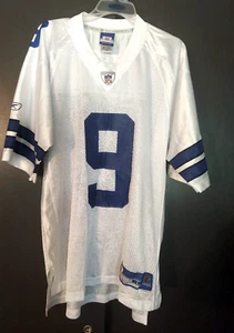 Dallas Cowboys NFL Tony Romo Men's Jersey White L #9 Reebock - Picture 1 of 3