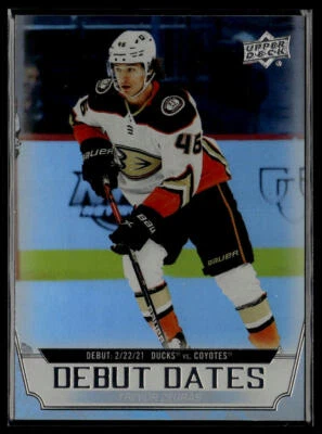 2022-23 Upper Deck #DD-13 Trevor Zegras Debut Dates - Image 1 of 2