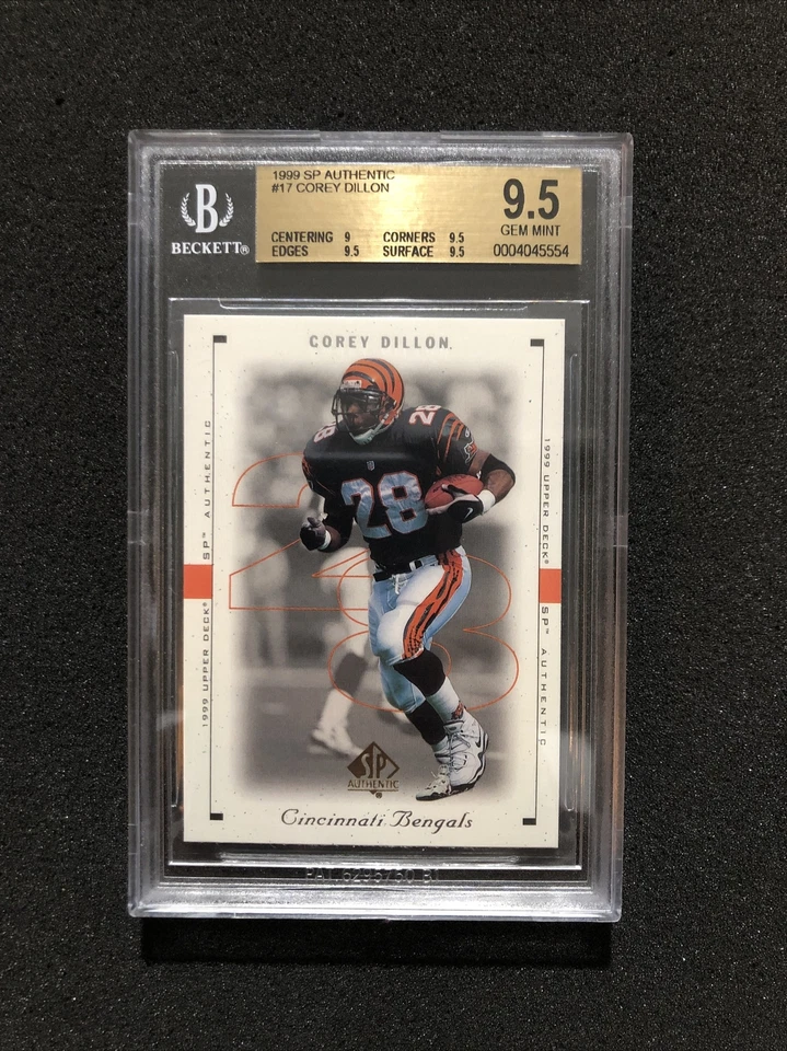 1999 Upper Deck SP Authentic COREY DILLON #17 BGS GRADED 9.5 💎 GEM MINT 💎 A - Image 1 of 2
