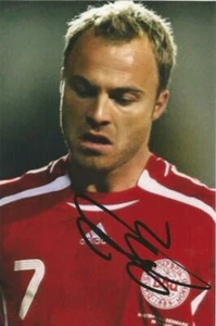 DENMARK, COPENHAGEN & BLACKBURN: LARS JACOBSEN SIGNED 6x4 ACTION PHOTO+COA - Picture 1 of 1