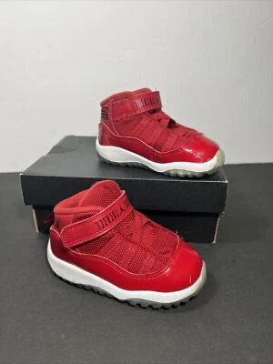Toddler Jordan 11 Retro Shoes Win Like 96 378040 623  Size 6C Red - Image 1 of 4