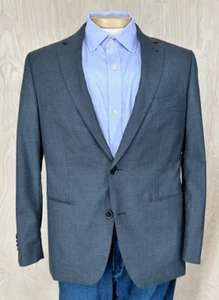 Indochino Herren Wolle Sport Mantel Anzug Sakko Blazer Grau 40 S - Bild 1 von 11