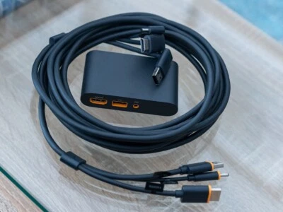 Genuine 5-meter HTC Vive 3-in-1 (HDMI, USB, Power) Cable + Link Box & Power supp - Image 1 of 2