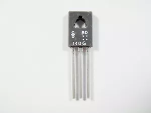 BD140 Transistor Siemens BD140 PNP 2A 1,5A 100V 12,5W TO126 #19-513 - Foto 1 di 1