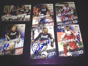 New England Revolution 2016 TOPPS signed TEAM SET all cards from Current Roster - Picture 1 of 2