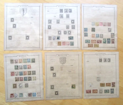 Lotto Madeira/Azzorre (Angra/Horta/Porto Delgado...) da album universale del 1891 - Immagine 1 di 4