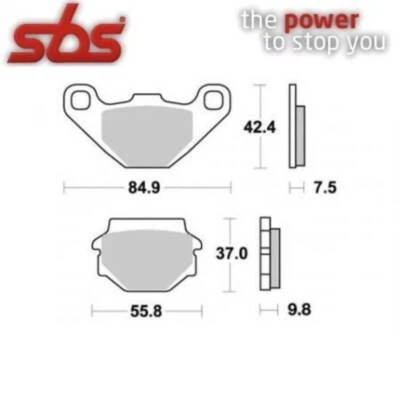COPPIA PASTIGLIE FRENO 546RSI 546 RSI GILERA 50 Sioux 1992-2015 - Immagine 1 di 2