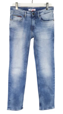 TOMMY HILFIGER Scanton Slim Jeans Men's W30/L32 Faded Blue Denim Zip Fly - Image 1 of 4