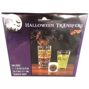 Halloween Transfers Blatt 5 Designs Trick or Treat Kürbisse auftragen Wasser Handwerk - Bild 1 von 3