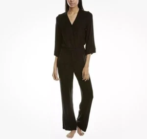 Pigiama Donna Karan nuovo taglia M Sanctuary PJ tuta tasche maglia nero - Foto 1 di 23