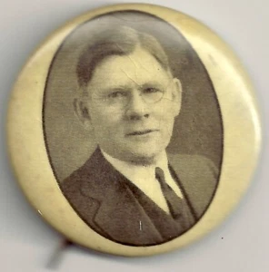 1938 PA Gouverneur Foto Pin ~ Arthur James 1,75" Sepia Pinback Button - Bild 1 von 2