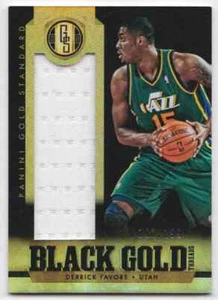2012-13 Panini Gold Standard Black Gold Derrick Favors #89 - Zdjęcie 1 z 2