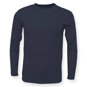 Long Sleeve Sun Shirt UPF SPF 50+ UV Protection Microfiber Navy - Picture 1 of 3