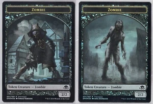 1x Double-Sided Zombie Token *Prerelease Foil* - Eldritch Moon - NM - Bild 1 von 3