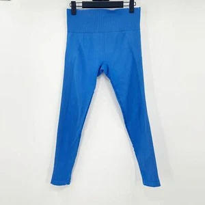 Fabletics Ribbed Leggings Damen Gr. S/M Blau High Rise Pull On Stretch Yoga - Bild 1 von 3
