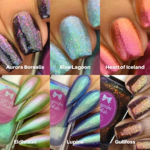 Cupcake Polish Iceland - Iridescent Shimmer Flakie Colour Shifting Nail Polish - Picture 1 of 37
