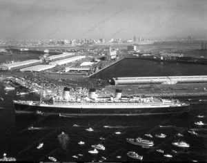 Impresión 8x10 RMS Queen Mary Retired Long Beach 1967 Last Voyage #1011636 - Imagen 1 de 1
