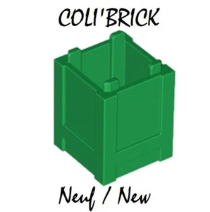 Lego 61780 - 2x coffre / Container, Box 2x2x2 top opening - Vert / Green- NEUF - Imagen 1 de 1
